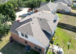 Burleson roof aerial view