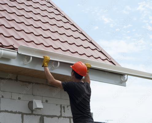 Installation of gutter system