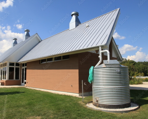 Modern cistern water collection system