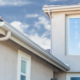 House with New Seamless Aluminum Rain Gutters.